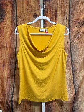 🚨(4/$10) Kim Rogers Sleeveless Cowl Neck Blouse Size L